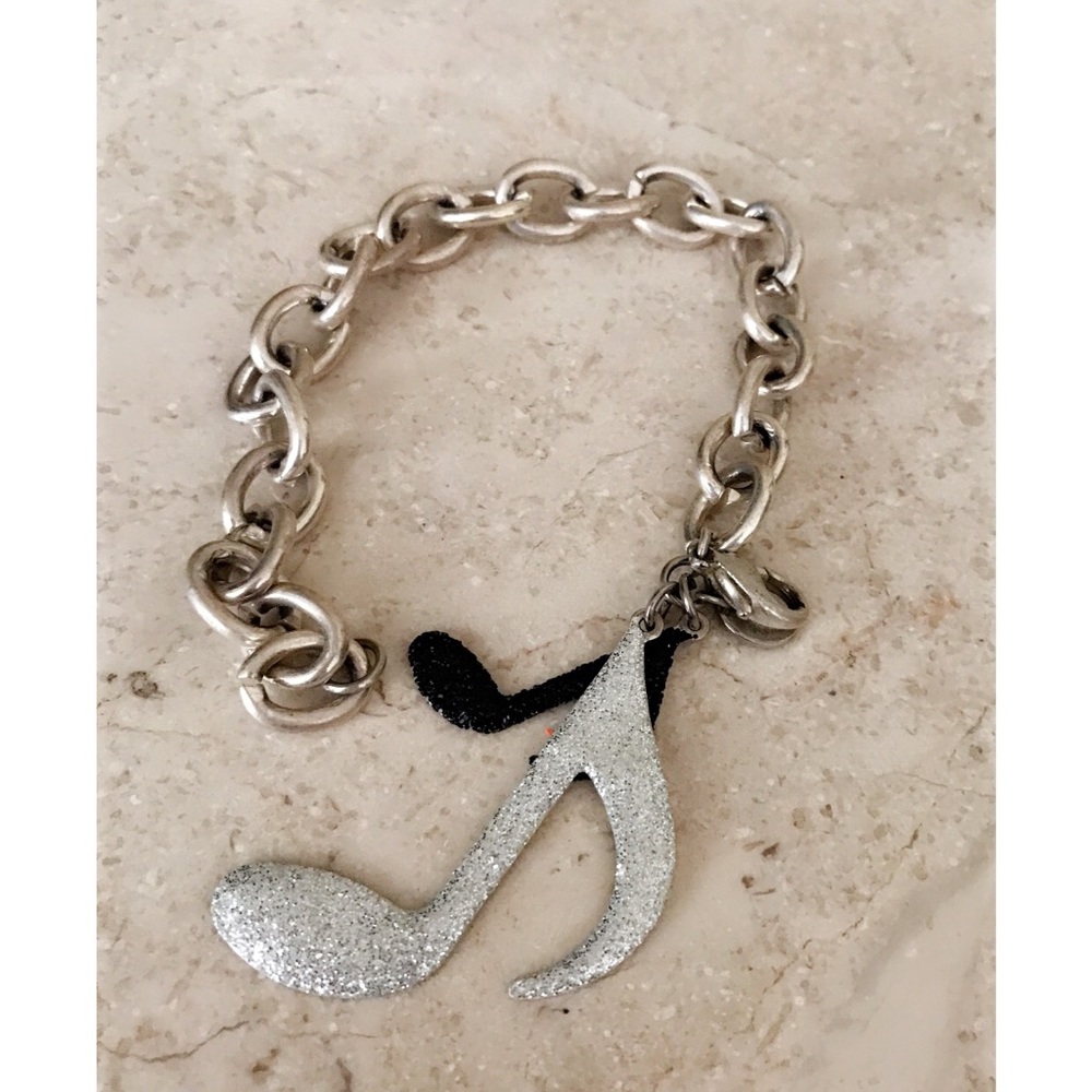 Music Notes Charm Bracelet